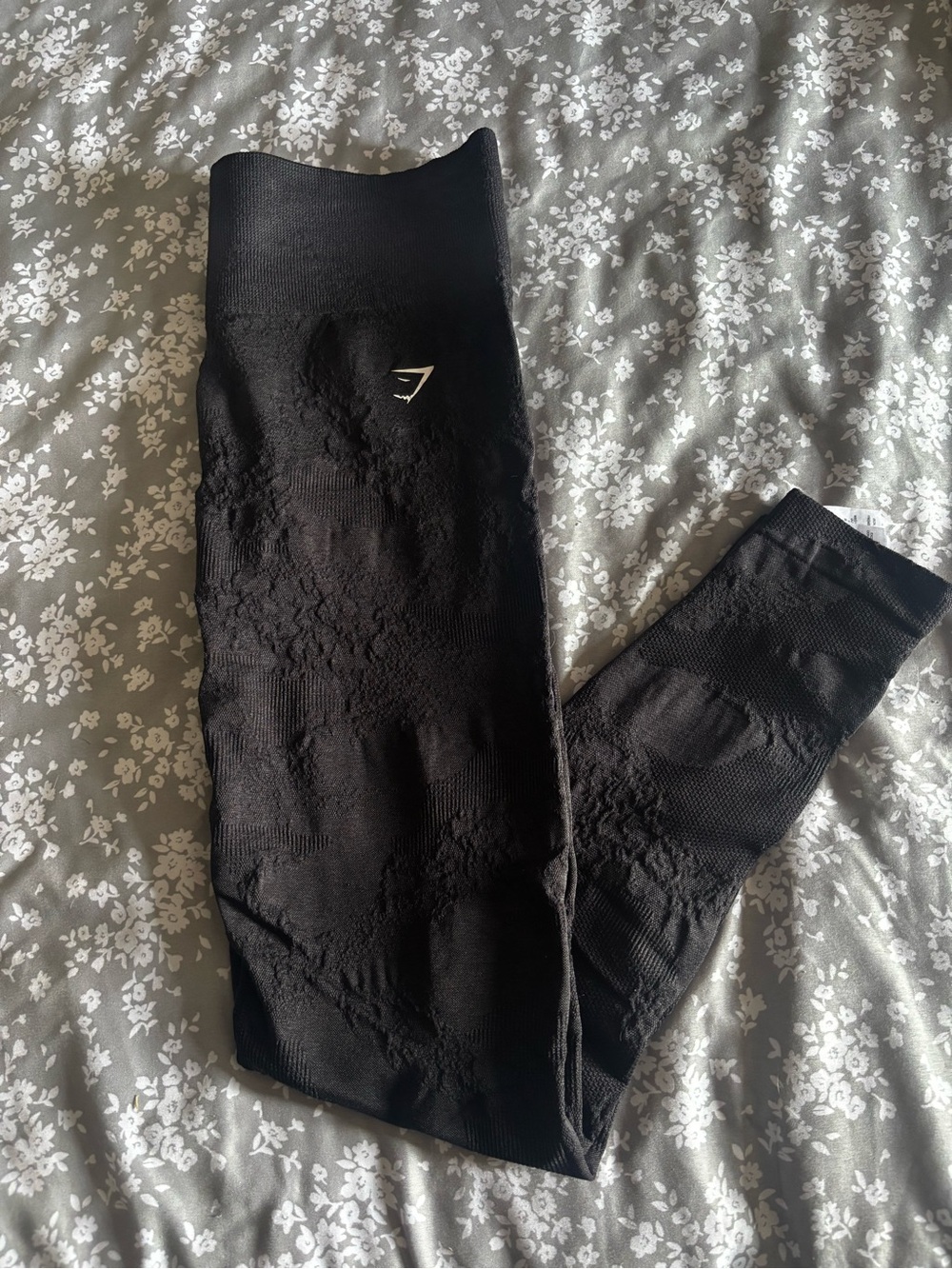 Gymshark black and gray camouflage leggings